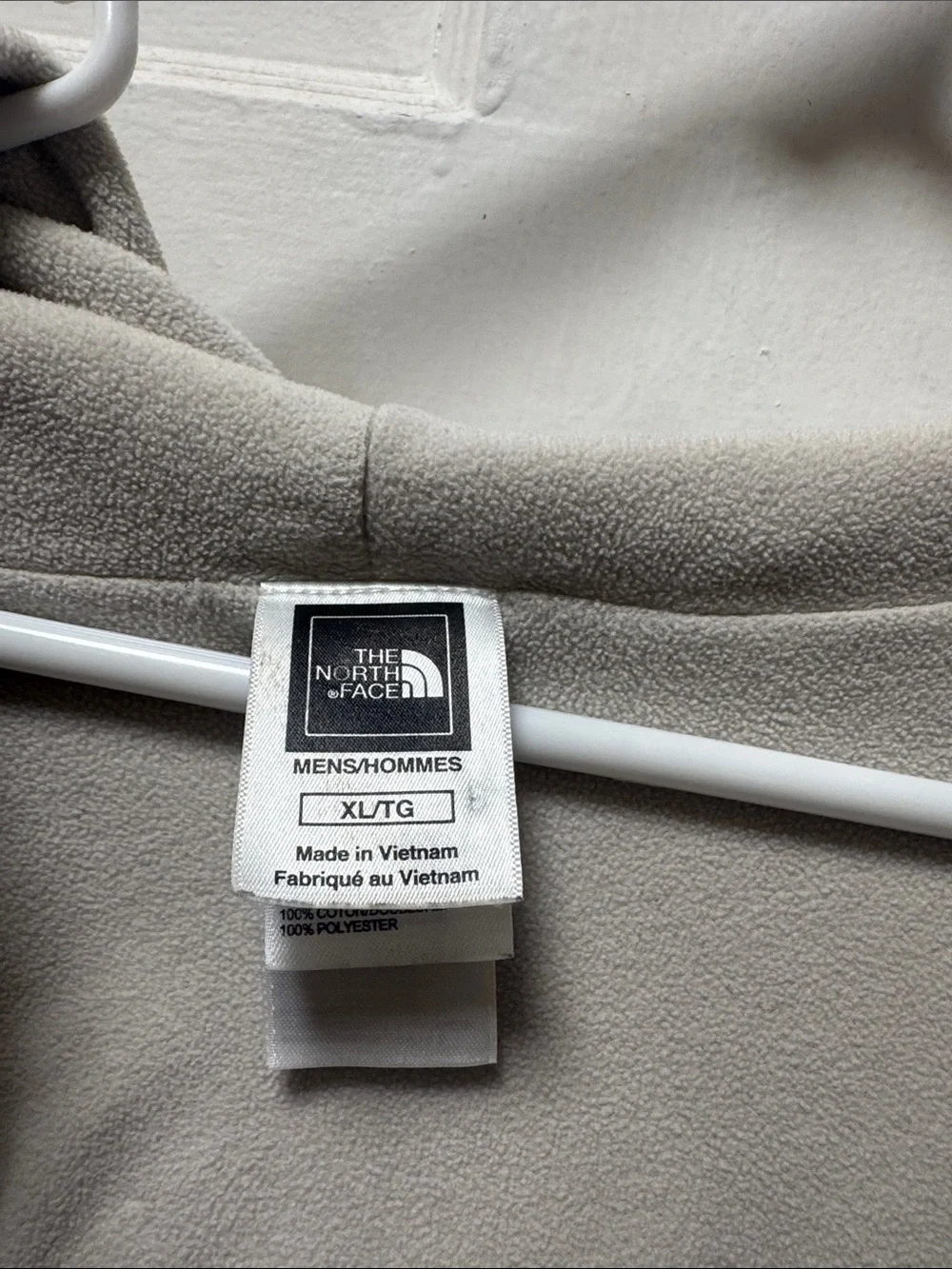 The North Face Men's Striped Zip Hoodie in Gray, Cream & Yellow